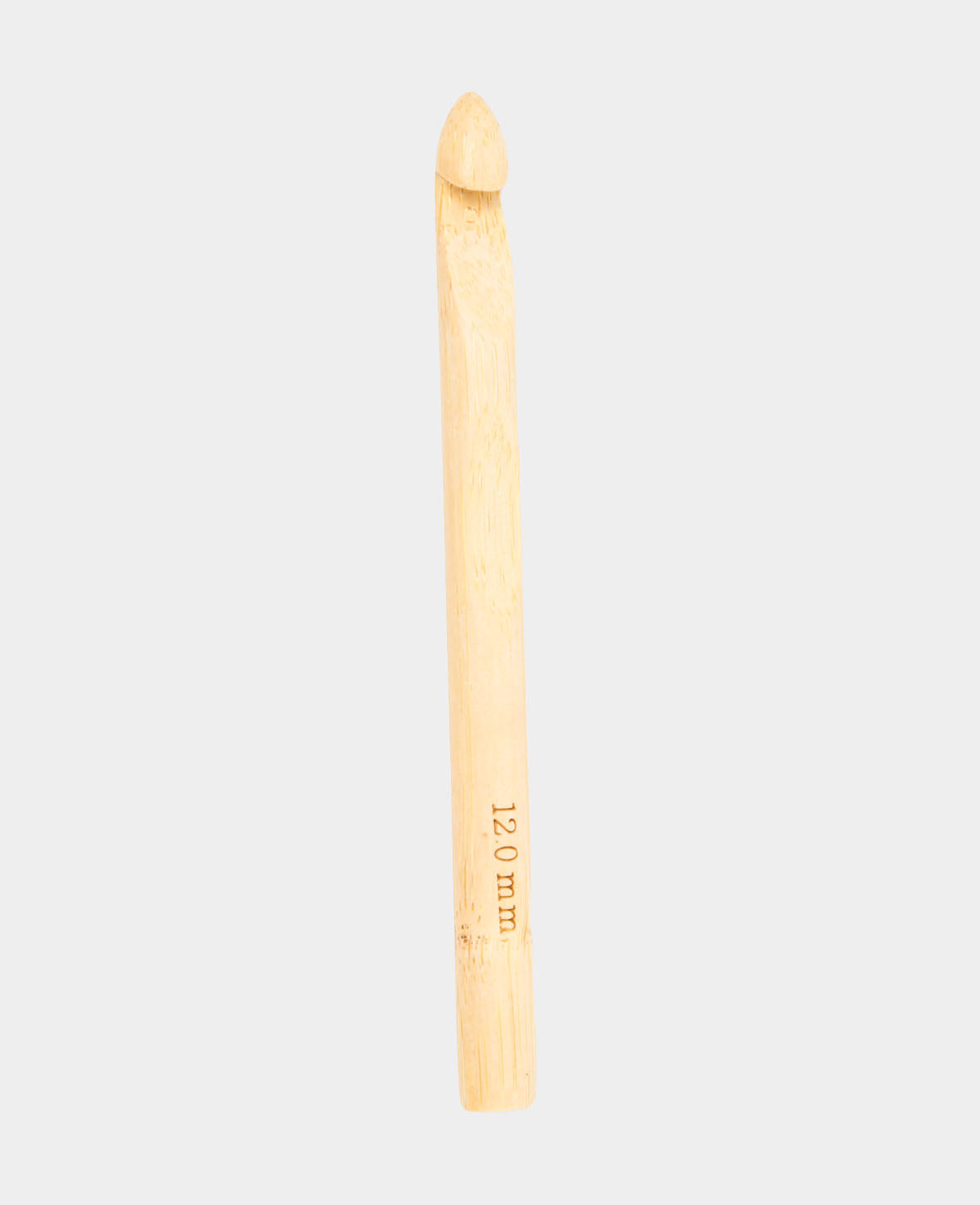 Häkelnadel, Bambus-Häkelnadel für Anfänger und Experten, Natur, ø 12 x 150 mm