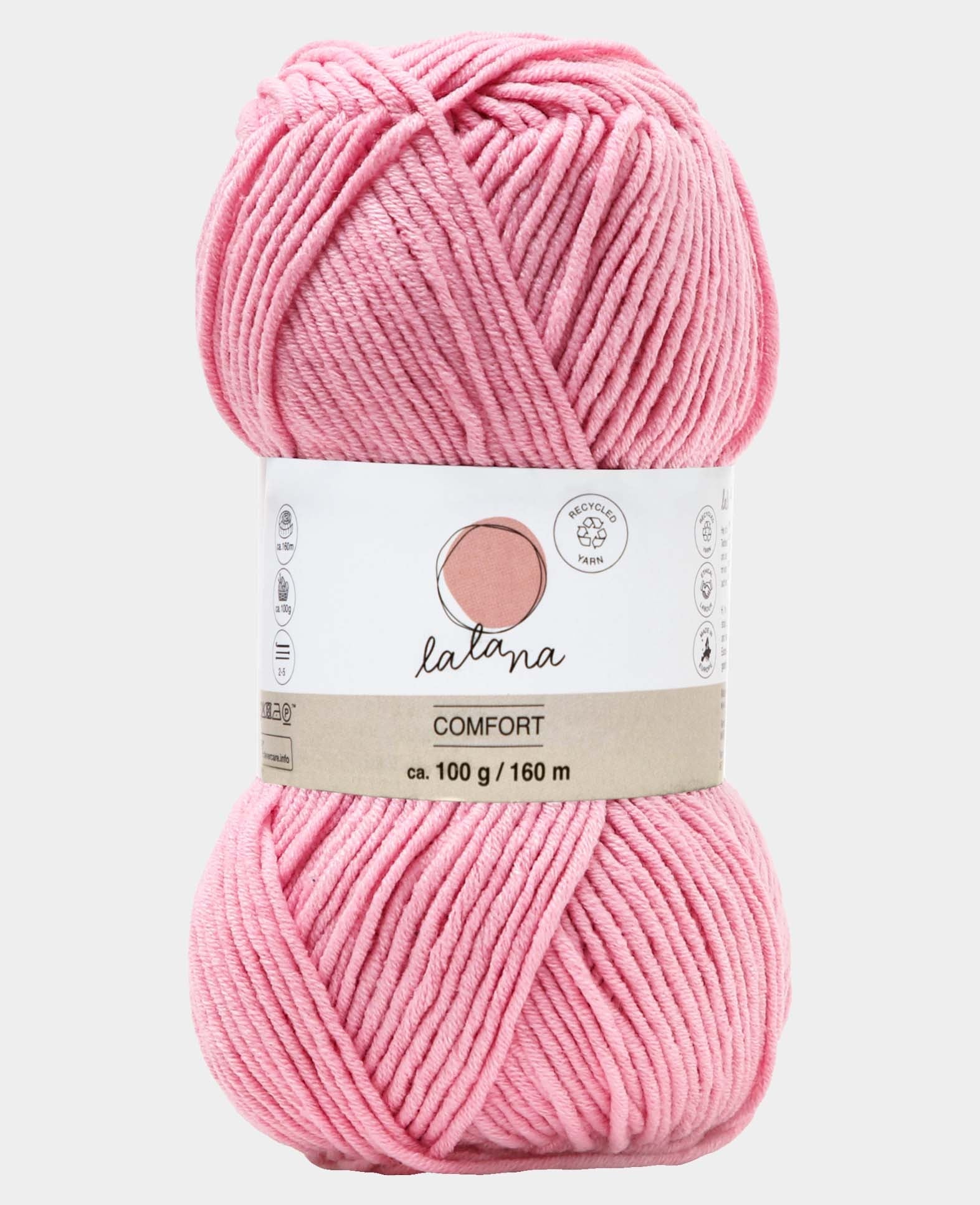 Comfort pink, Lalana Rosa, 3 mm x ca. 160 m, ca. 100 g