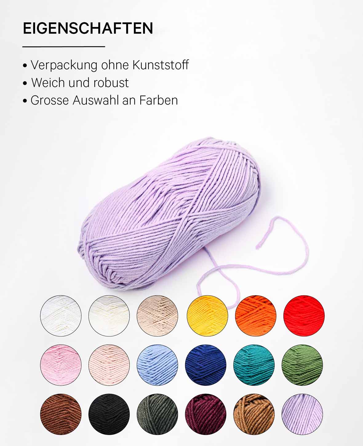 Comfort lavender, Lila, 3 mm x ca. 160 m, ca. 100 g