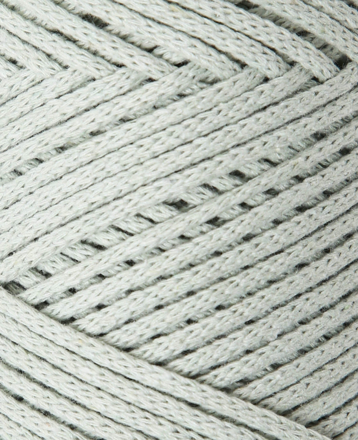 Lady Chain little green, Lalana chain yarn for crocheting, knitting, knotting & macrame projects, Grey-green, approx. 2 mm x 100 m, approx. 200 g