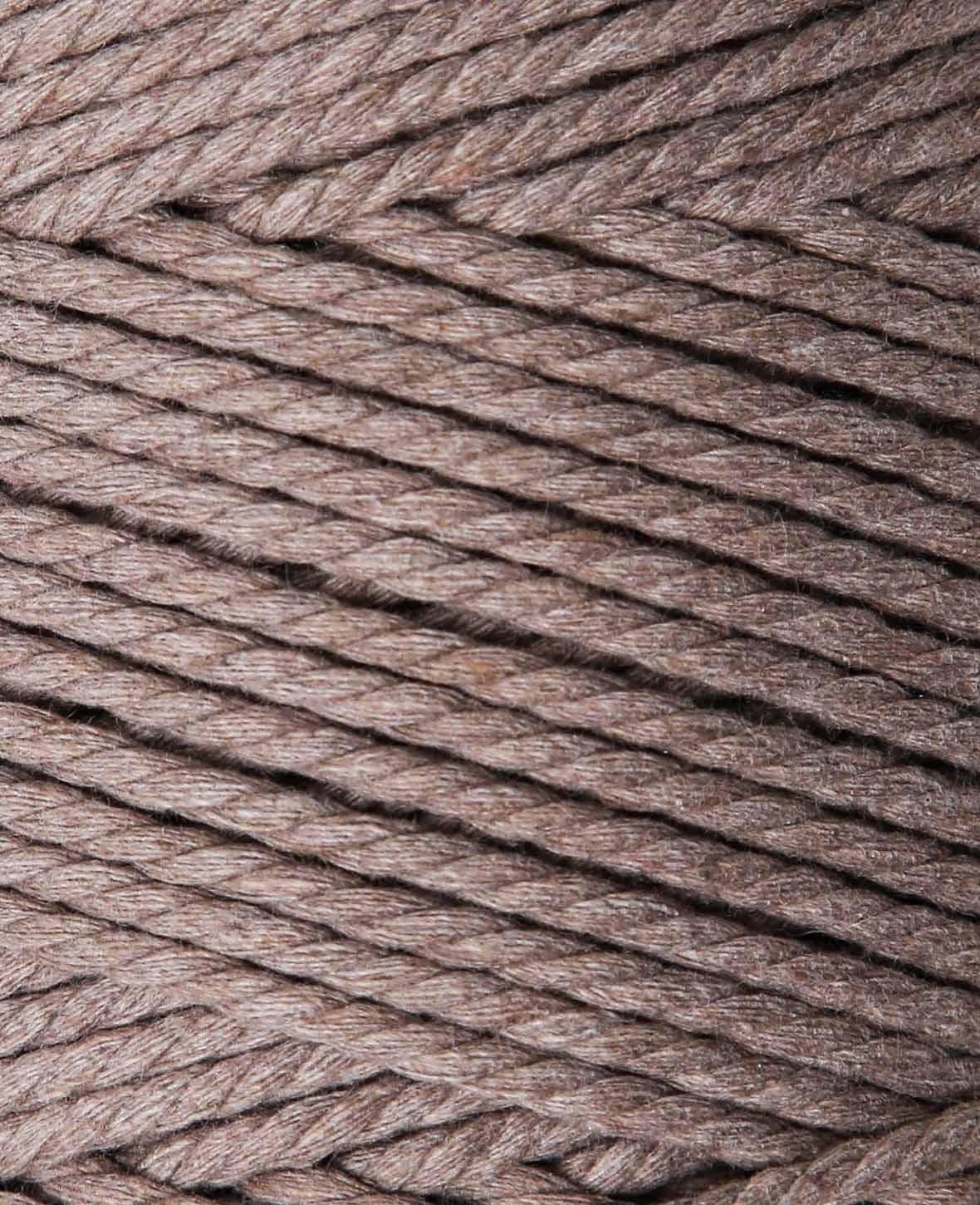 Macrame Rope coffee, Lalana Macrame Yarn for Macrame Projects, Brown, 2 mm x approx. 160 m, approx. 500 g