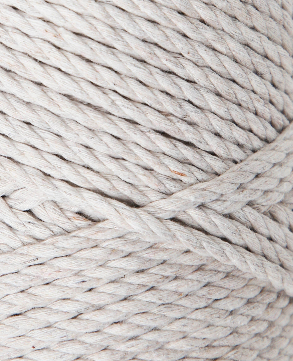Macrame Rope light grey, Lalana Knüpfgarn für Makramee Projekte, Hellgrau, 3 mm x ca. 90 m, ca. 330 g
