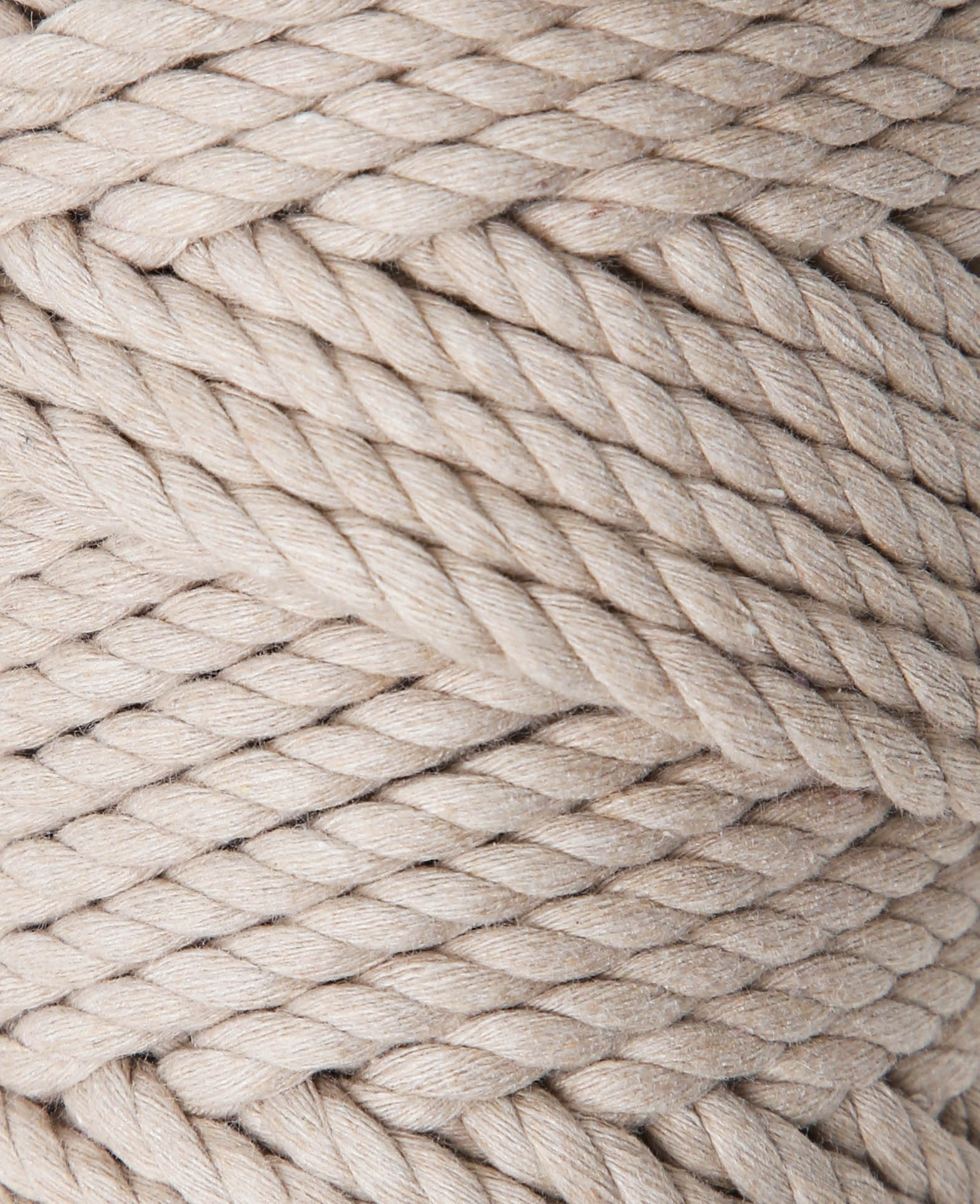 Macrame Rope beige, Lalana Knüpfgarn für Makramee Projekte, Beige, 5 mm x ca. 30 m, ca. 330 g