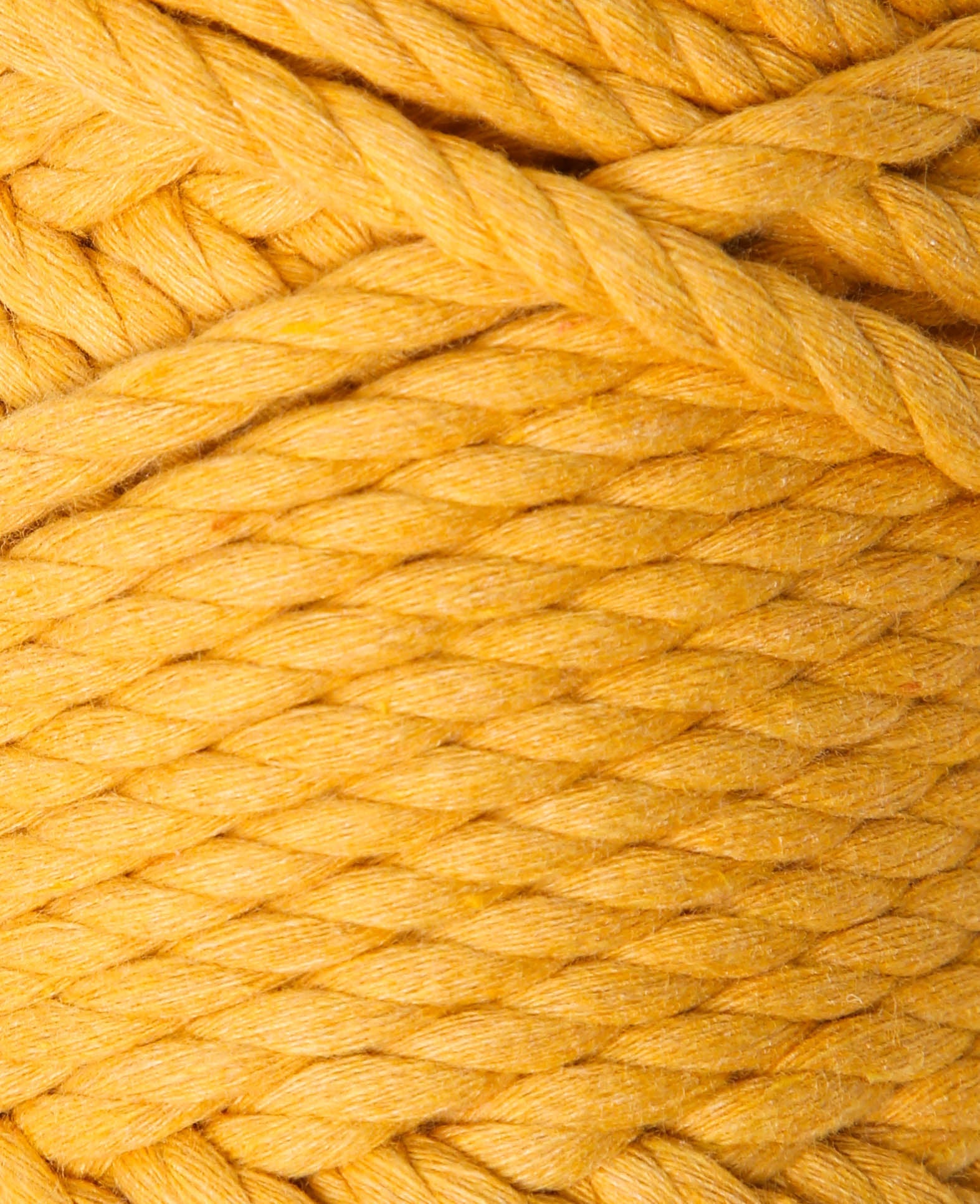 Macrame Rope mustard, Lalana Knüpfgarn für Makramee Projekte, Senfgelb, 5 mm x ca. 30 m, ca. 330 g