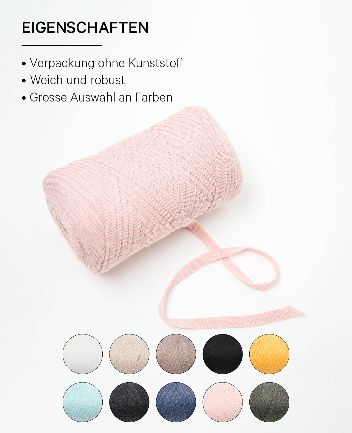 Ribbon Pura powder, Lalana ribbon yarn for crochet, knitting, knotting & macrame projects, pink, approx. 8 x 1 mm x 95 m, approx. 200 g