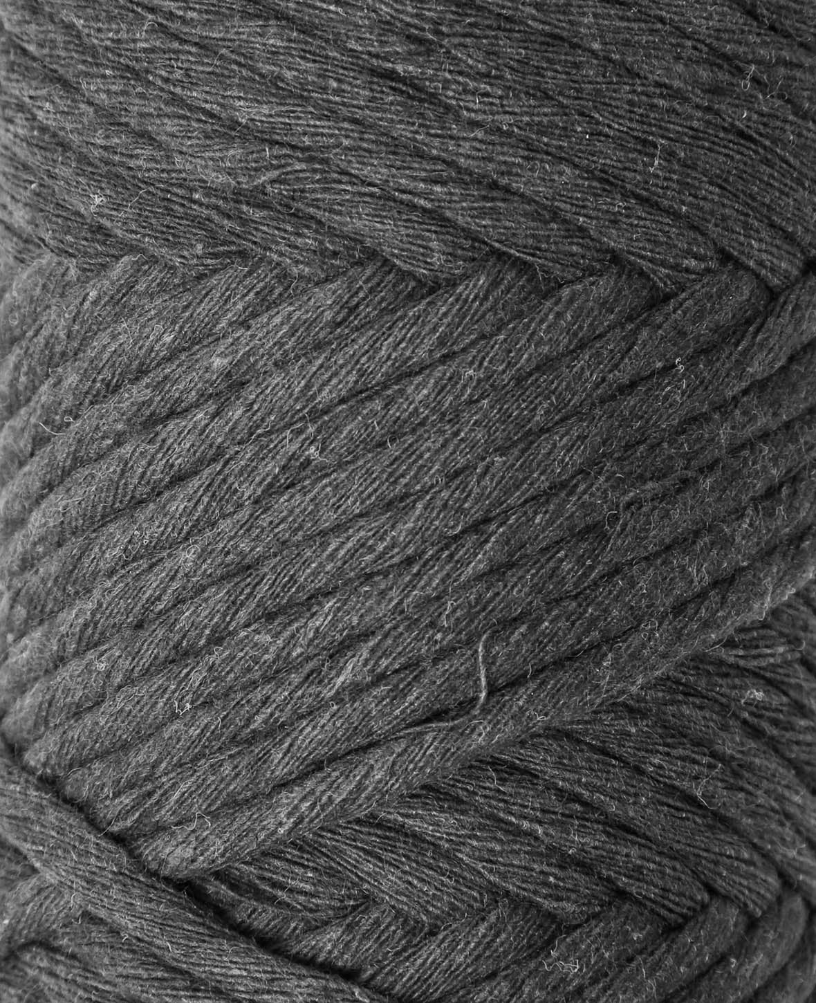 Spessa grey, Lalana Makrameegarn zum Häkeln, Stricken, Knüpfen & Makramee Projekte, Grau, ca. 5 mm x 60 m, ca. 250 g