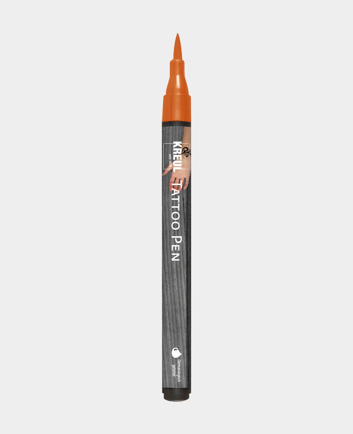 KREUL TattooPen, Filzstift zum kreativen Bemalen und Verzieren der Haut, Henna, 14 x 1.5 x 1.5 cm