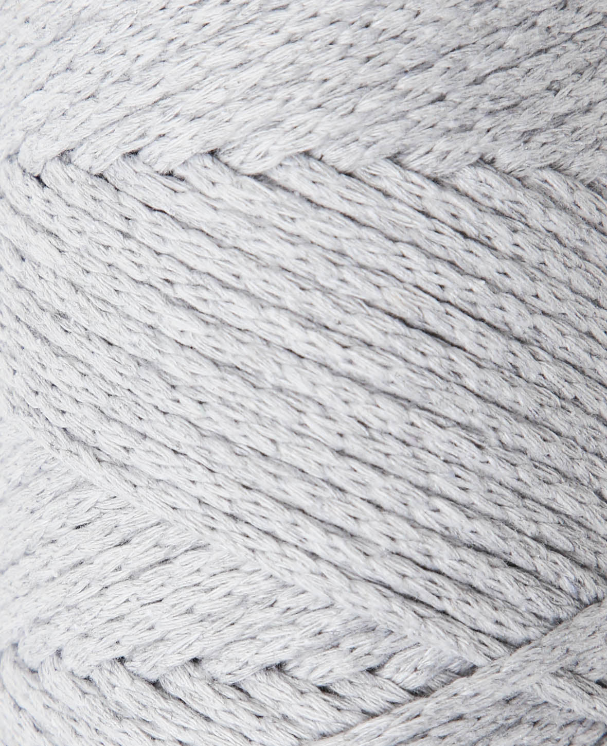 XXlace light grey, Lalana Kettengarn zum Häkeln, Stricken, Knüpfen & Makramee Projekte, Hellgrau, ca. 3 mm x 70 m, ca. 200 g