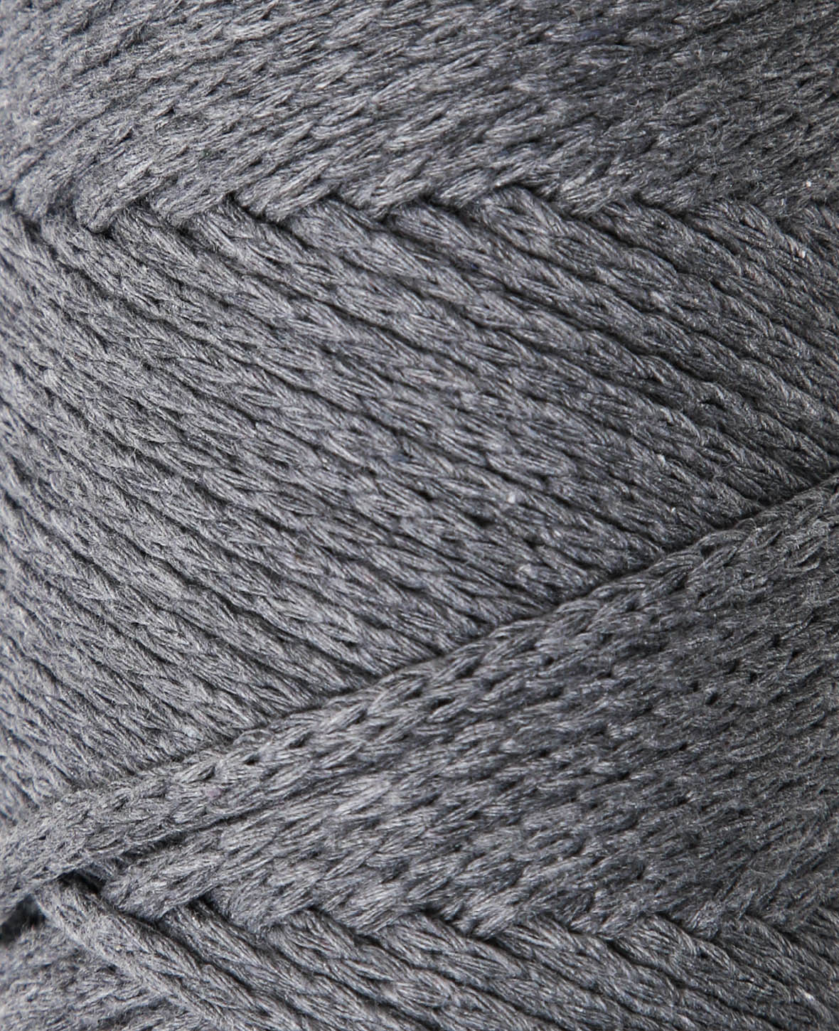 XXlace dark grey, Lalana Kettengarn zum Häkeln, Stricken, Knüpfen & Makramee, Dunkelgrau, ca. 3 mm x 70 m, ca. 200 g