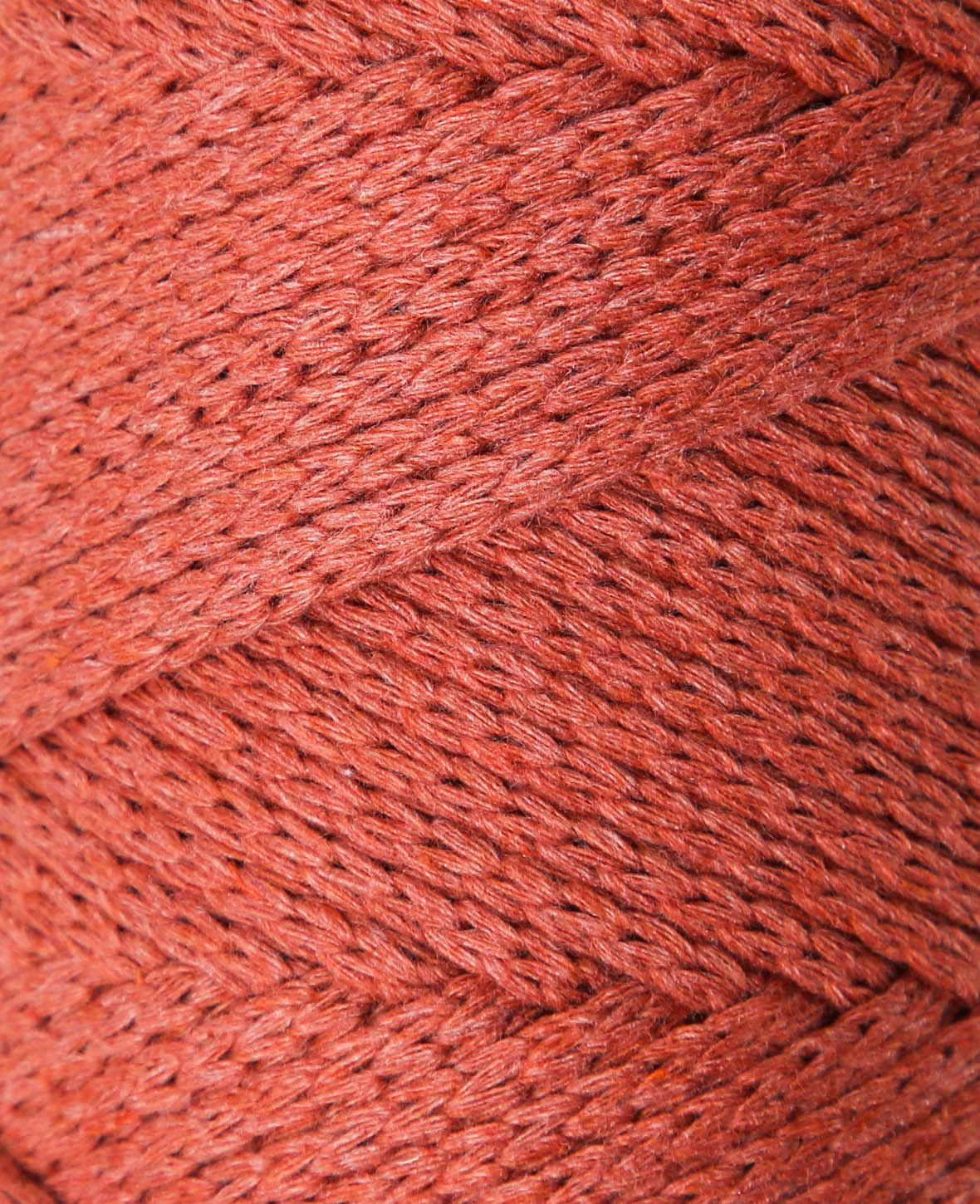Xxlace rusty, Lalana Kettengarn zum Häkeln, Stricken, Knüpfen & Makramee, Rostrot, ca. 3 mm x 70 m, ca. 200 g