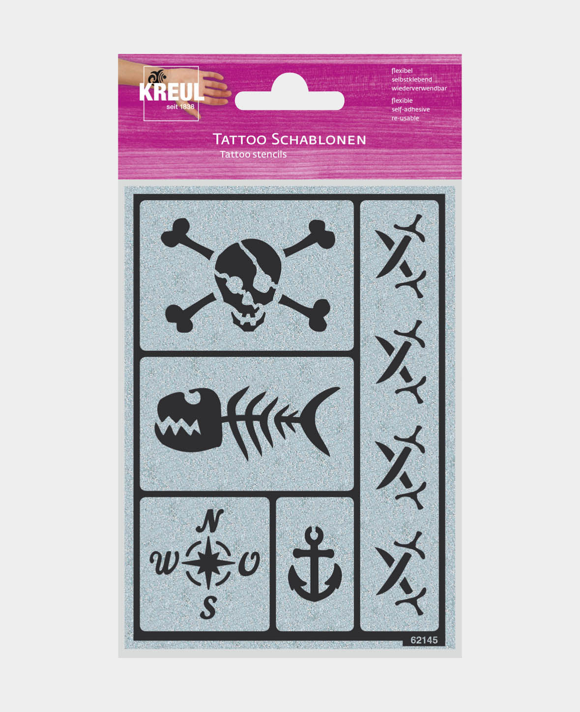 KREUL Pochoir tatouage Fête des pirates