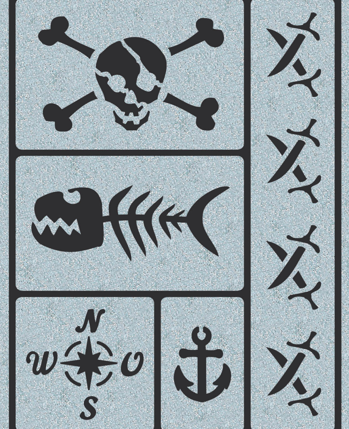KREUL Pochoir tatouage Fête des pirates