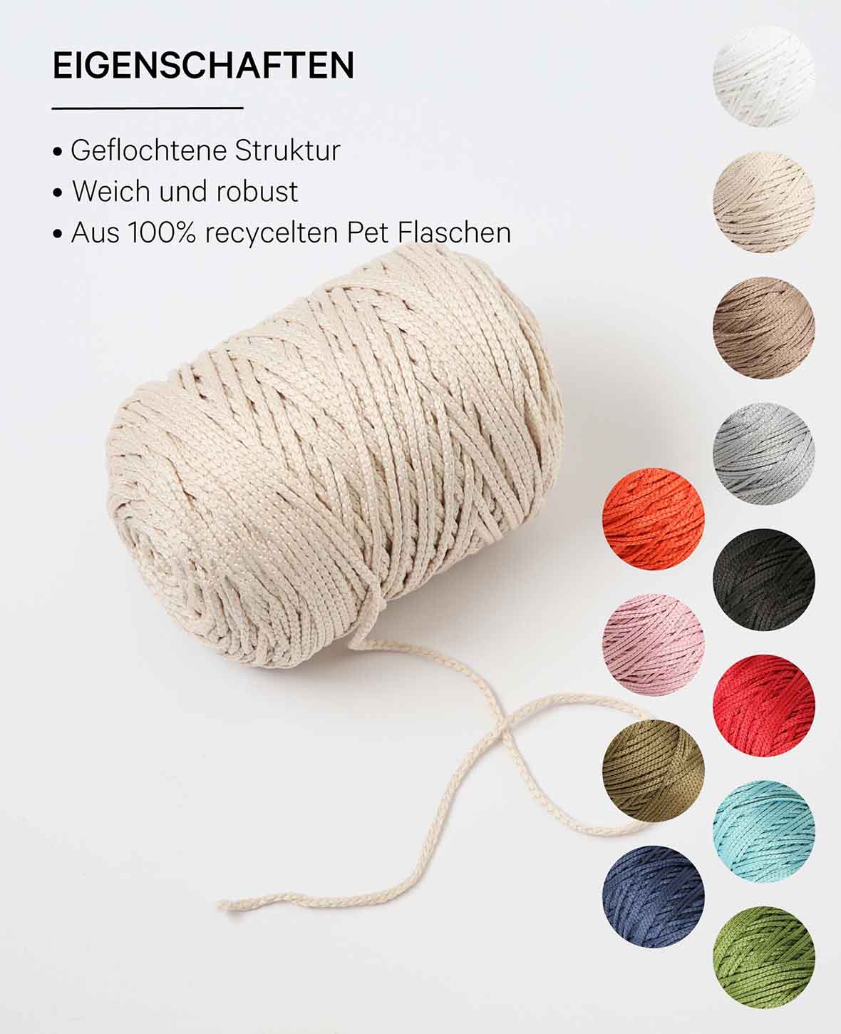 Fiona beige, Lalana fil chaîne, environ 100 g, environ 120 m, ø 2mm