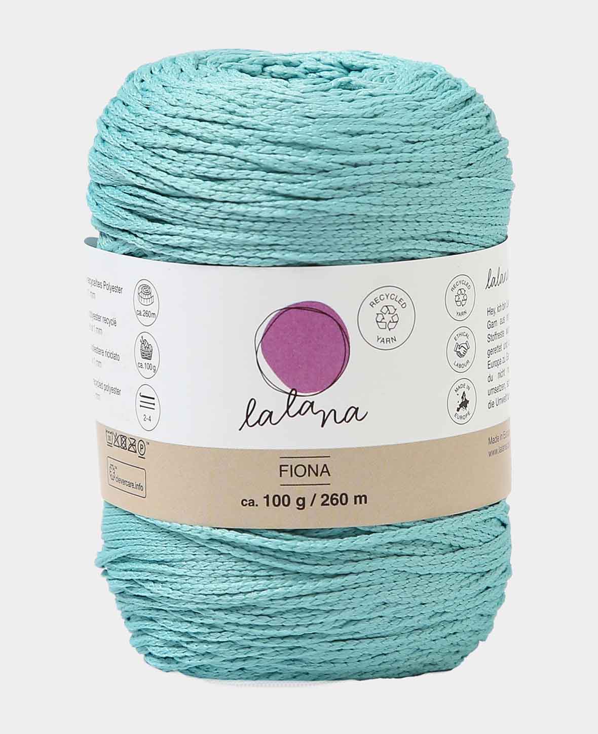 Fiona mint, Lalana Kettengarn, Minzgrün, ca. 100 g, ca. 260 m, ø 1mm