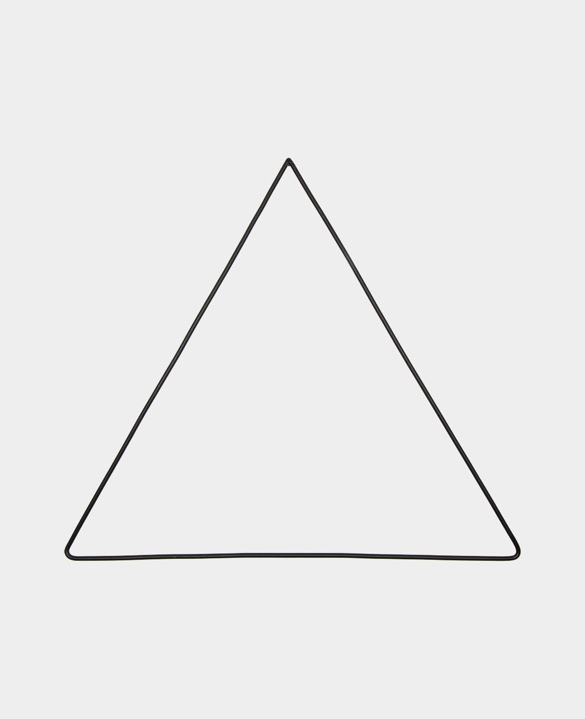 Metal Decor Triangle, Black, 35 x 31 cm