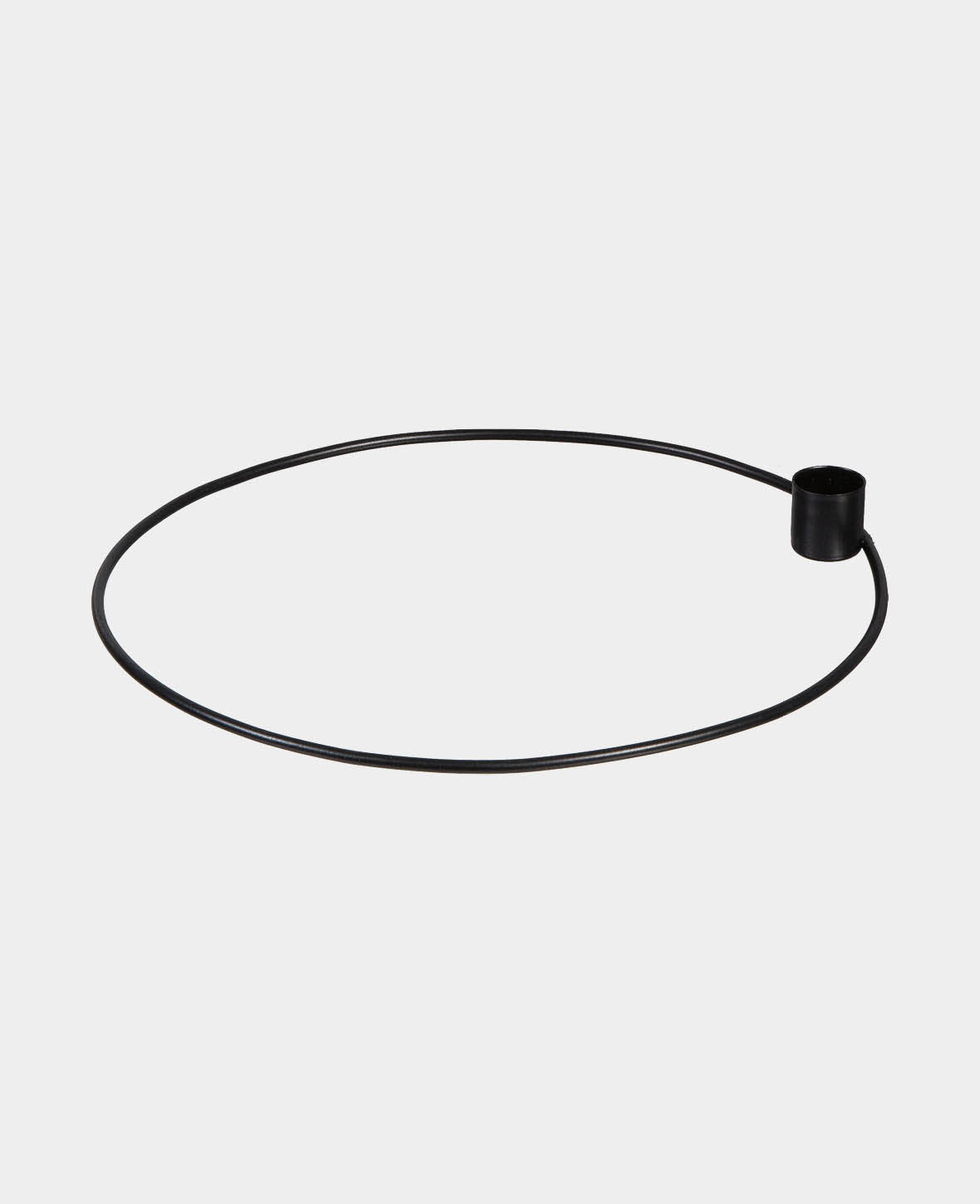 Metall-Kerzenhalter Ring Ø 25 cm, schwarz