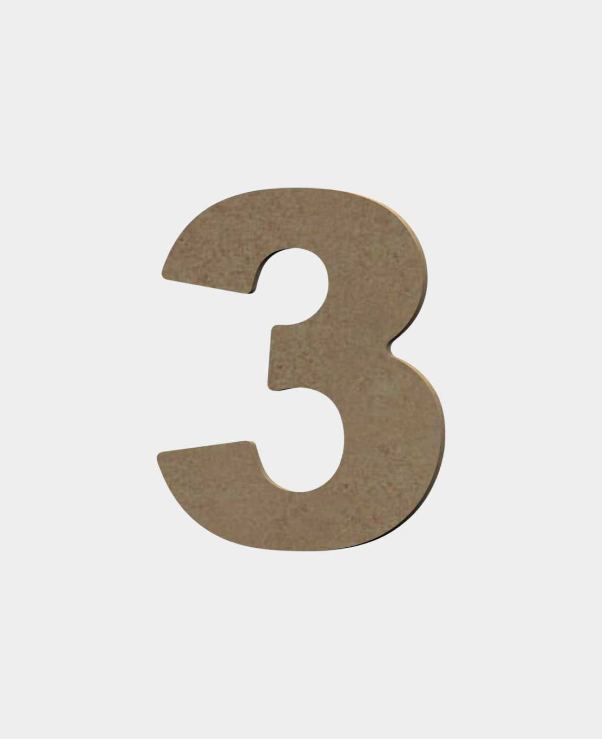 MDF natural, 3mm, height 8cm