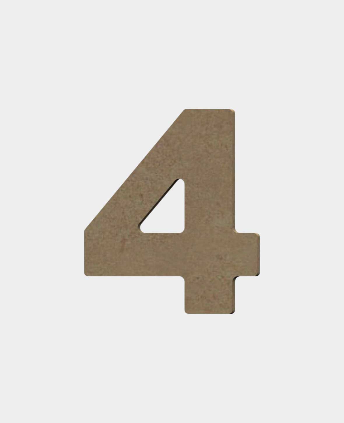 MDF brut, 4, hauteur 8cm