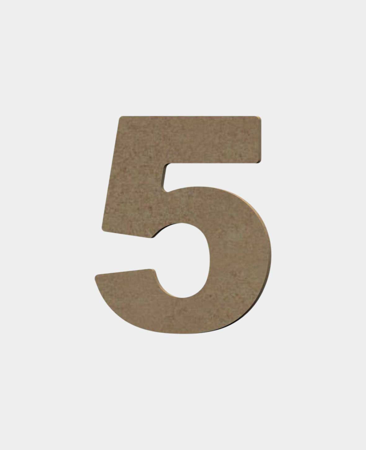 MDF natur, 5, Höhe 8cm