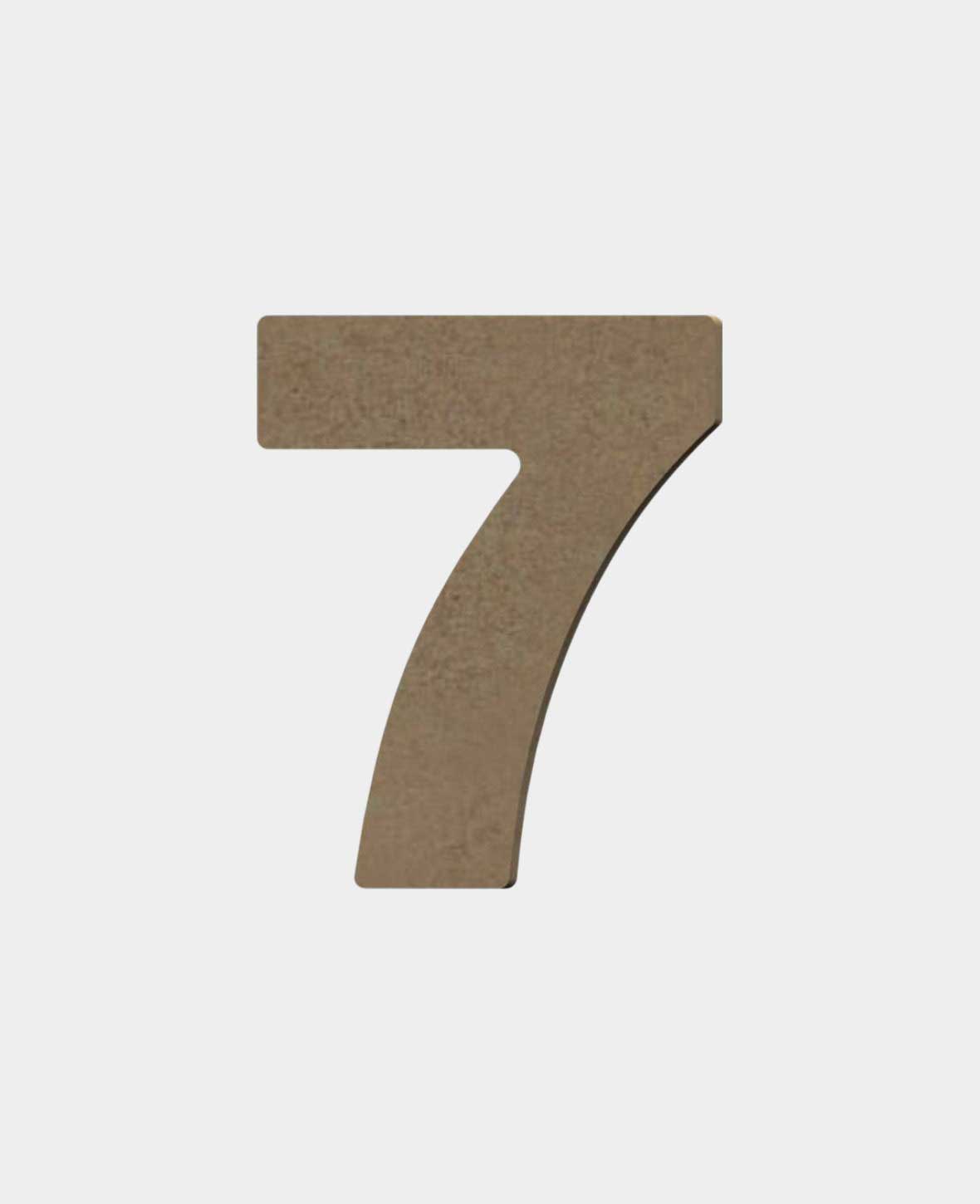MDF natural, 7, height 8cm