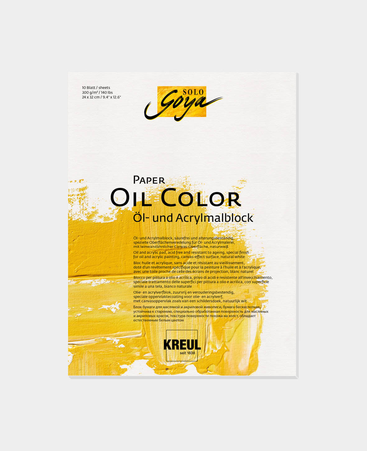 SOLO GOYA Papier Huile 24 x 32 cm 10 feuilles 300 g/m²