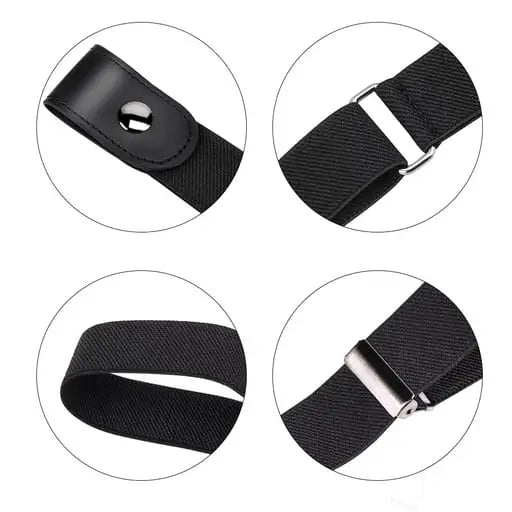 (70-140cm) Elastic Invisible Stretch Belt Buckle-Free Reinfor