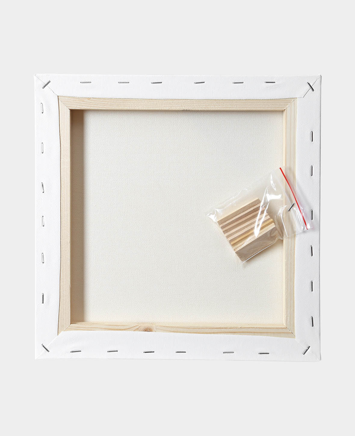 Châssis entoilé BASIC, 1,7 x 30 x 30 cm, blanc, 3 p.