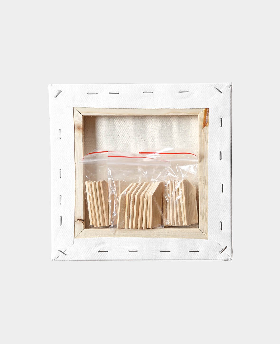 Stretched Canvas Classic, 1.7 x 20 x 20 cm, White