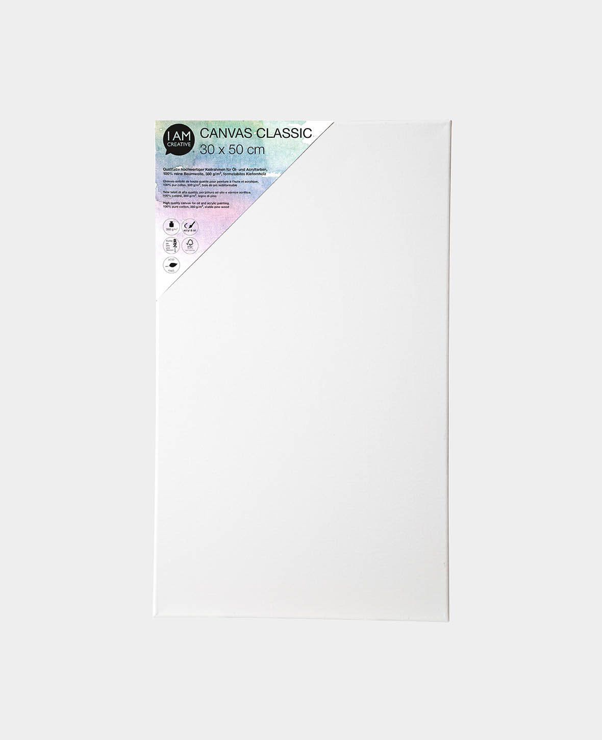 Stretcher Frame Classic, 1.7 x 30 x 50 cm, White