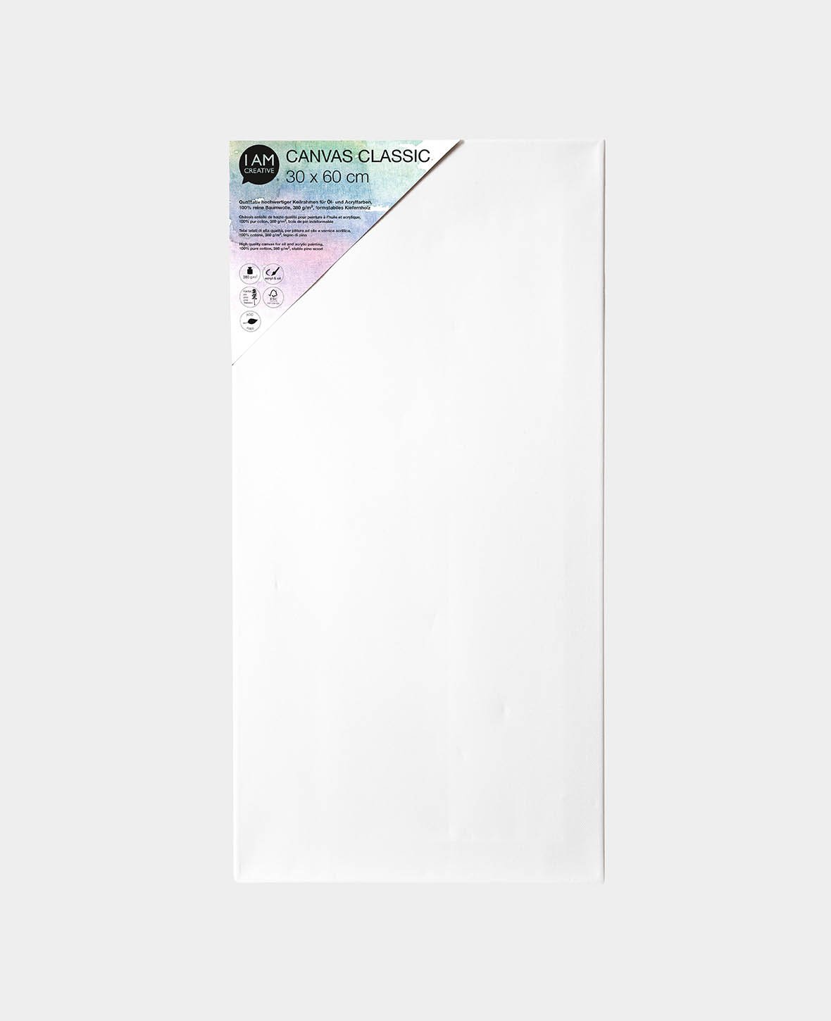 Stretcher Frame Classic, 1.7 x 30 x 60 cm, White