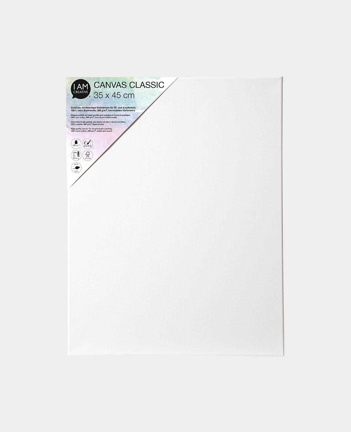 Stretcher Frame Classic, 1.7 x 35 x 45 cm, White