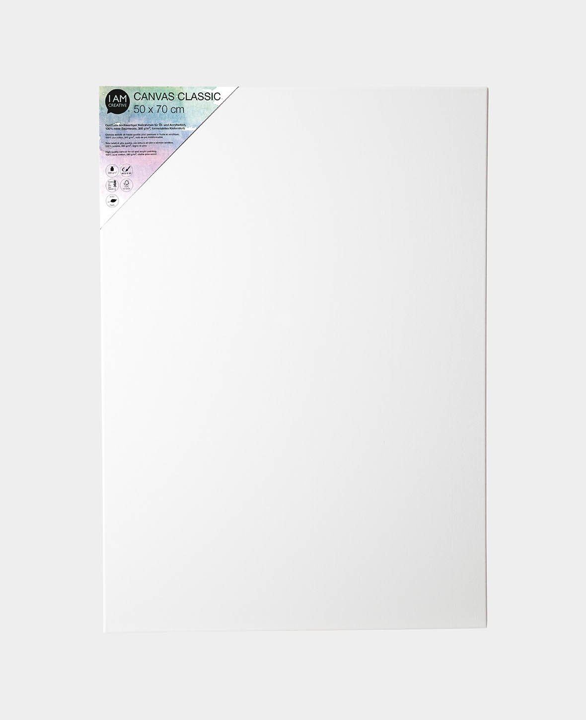 Stretcher Frame Classic, 1.7 x 50 x 70 cm, White