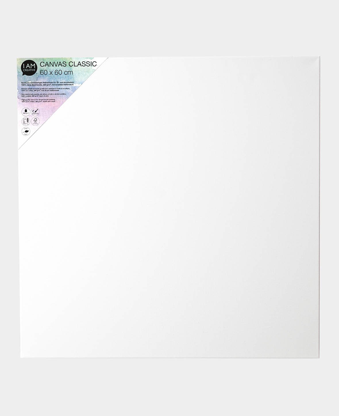 Stretcher Frame Classic, 1.7 x 60 x 60 cm, White