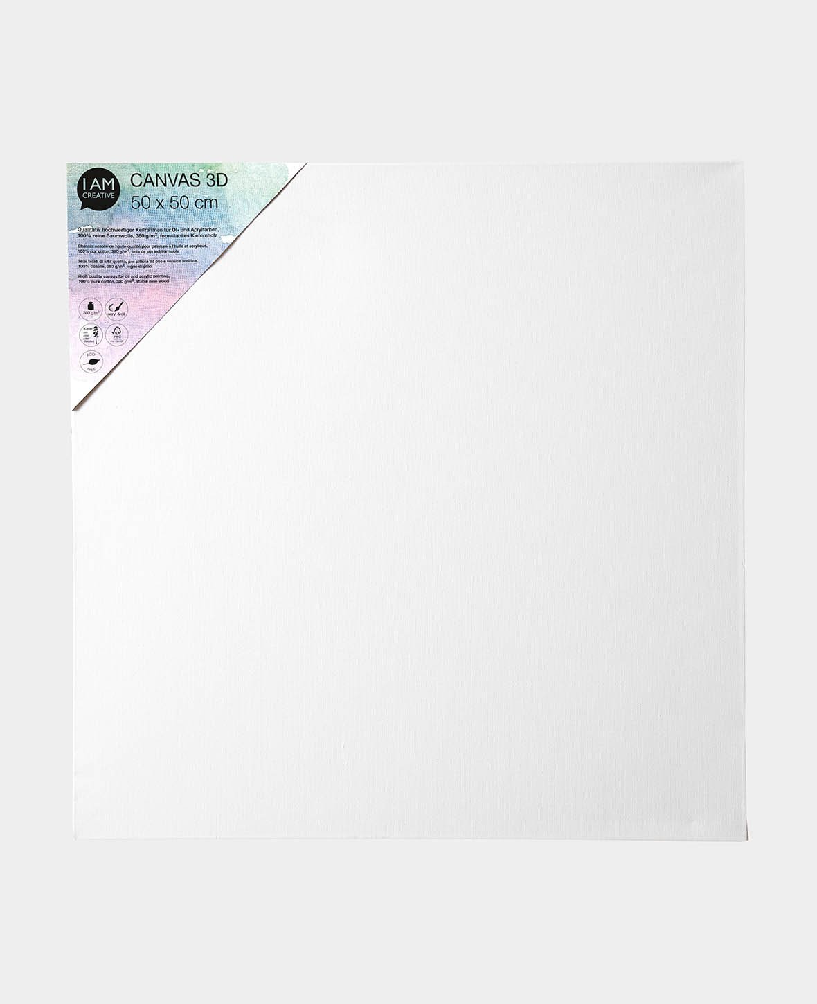 Stretcher Frame 3D, 3.7 x 50 x 50 cm, White