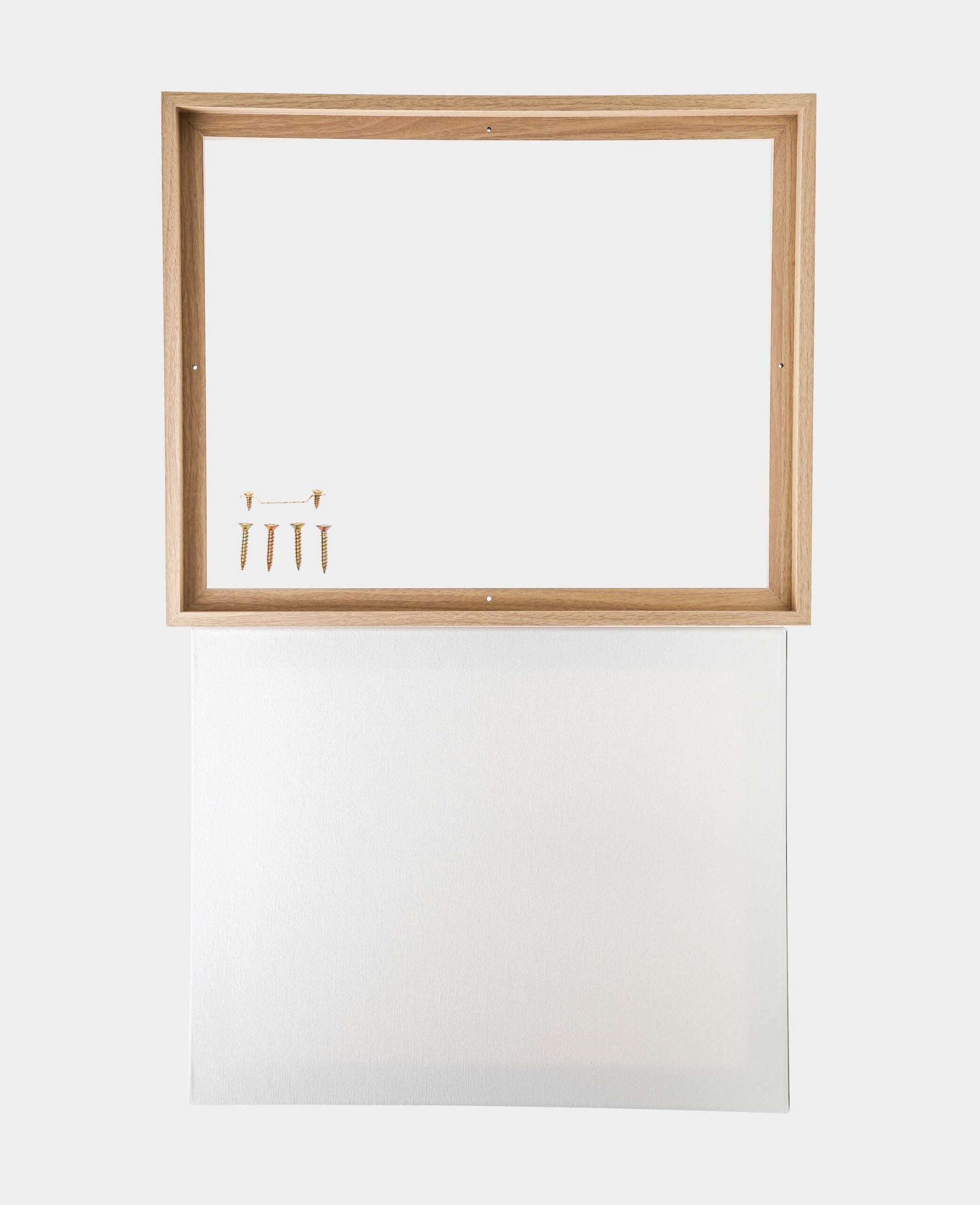 Schattenfugenrahmen-Set, 44 x 54 cm, inkl. Keilrahmen (40 x 50 cm), Kieferholz