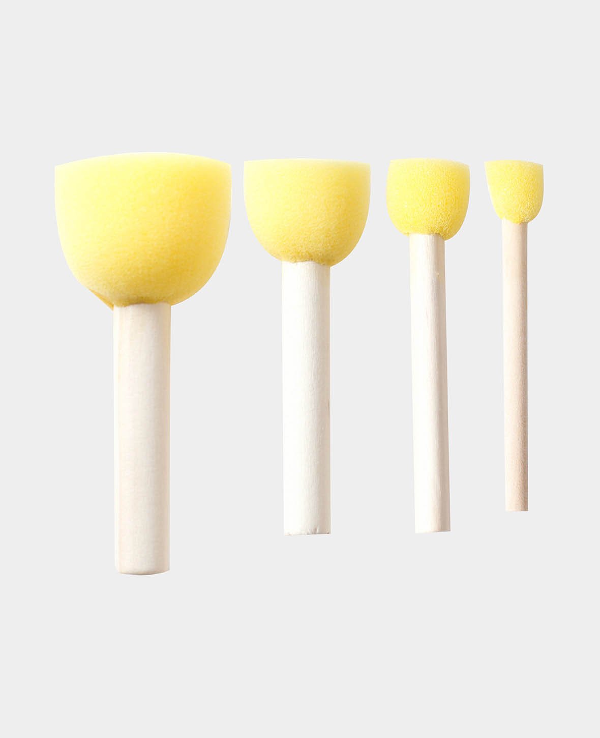 Éponges tampons / éponges à peindre, rondes, ø 15, 20, 25, 40 mm, 4 pces.