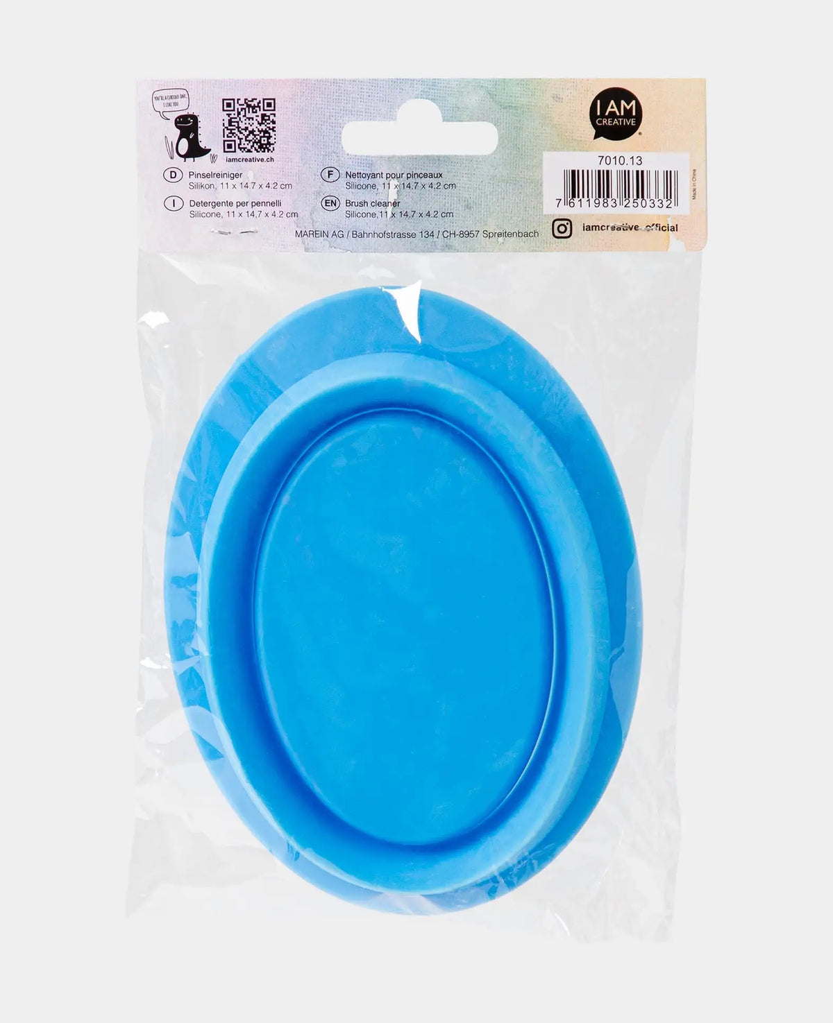 Nettoyant pour pinceaux, bac de nettoyage pour pinceaux, silicone, 11 x 14,7 cm