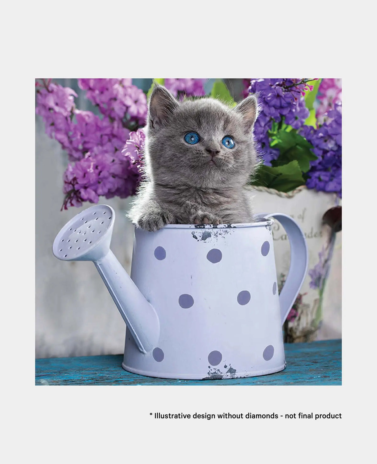 Kit de Diamond Painting, chat, 30 x 30 cm