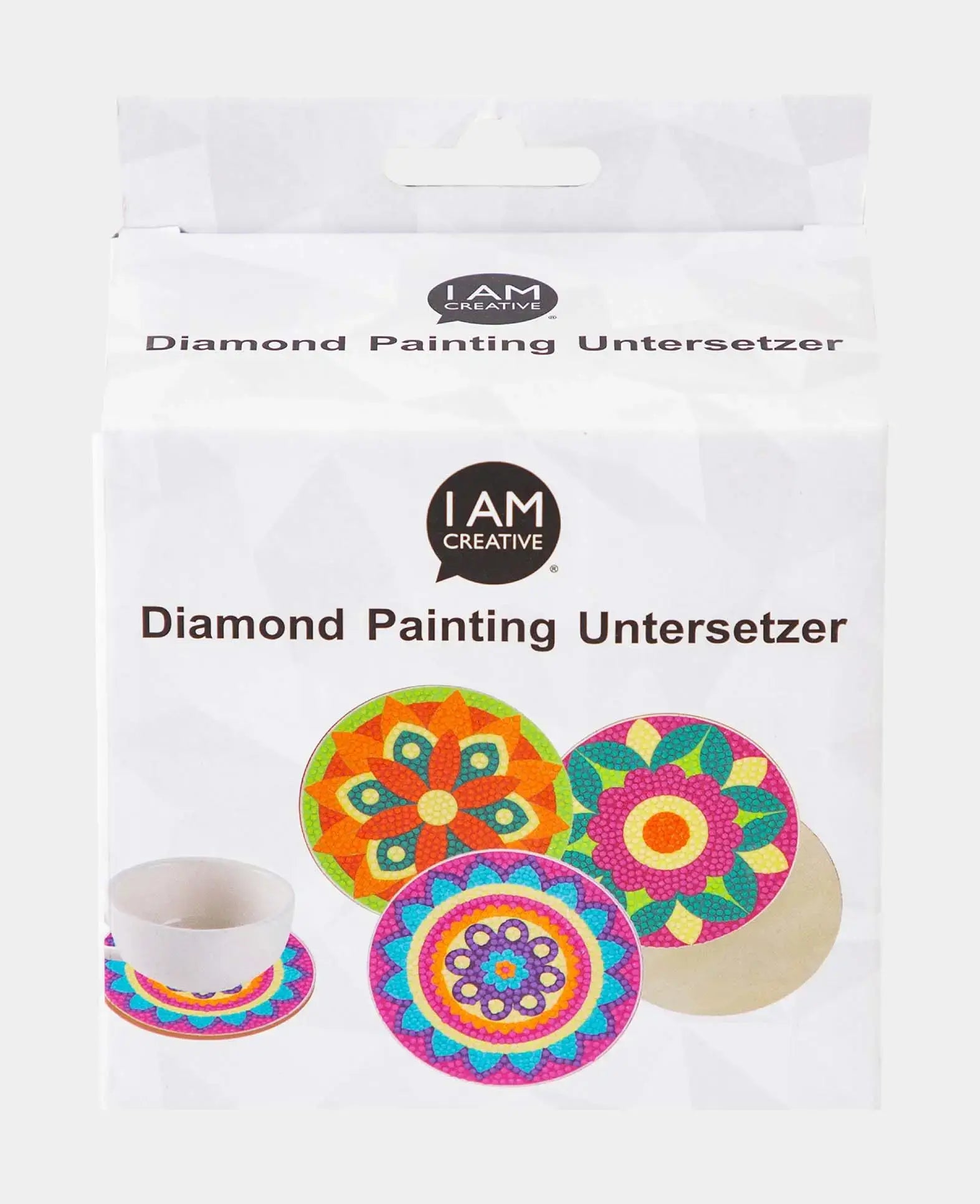 Dessous de verre Diamond Painting, Mandala, Ø 10 cm, 6 p.
