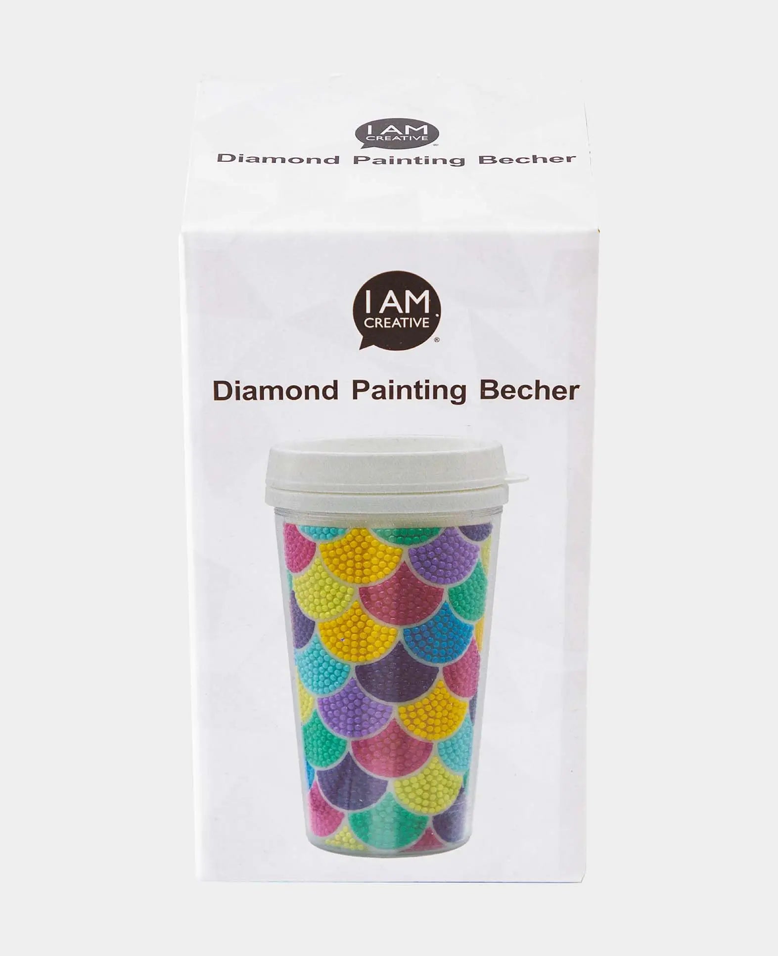 Diamond Painting Becher, Graphik, Trinkflasche, 17 x 9.2 cm