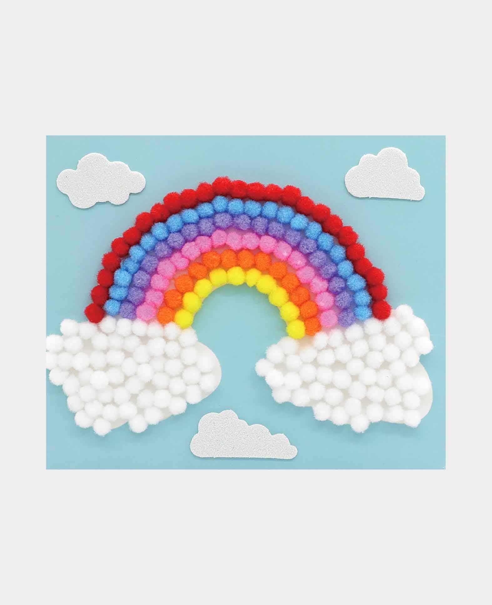 Kit de fabrication de pompons, Arc-en-ciel, 18 x 15 cm, 1 pc