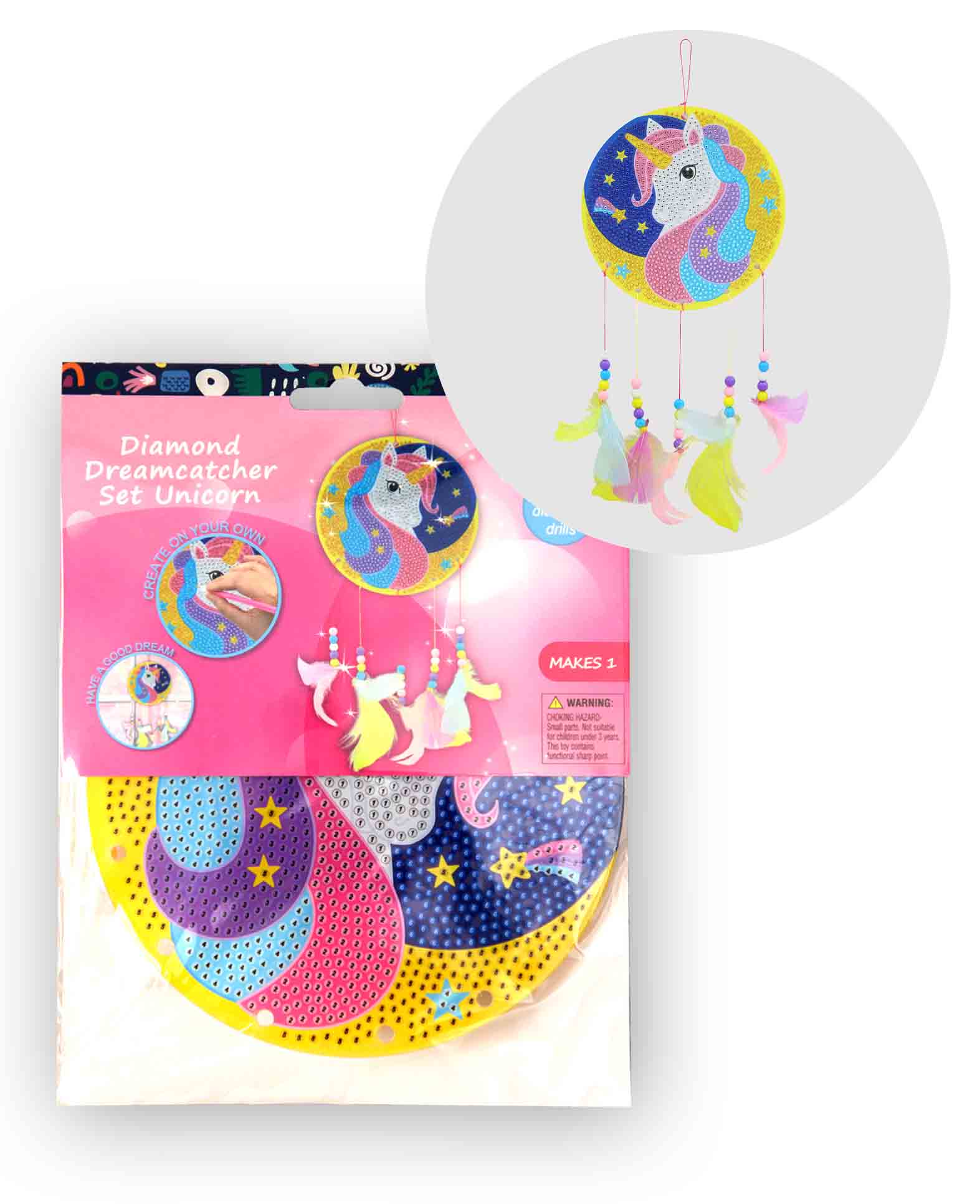 Diamond Painting Attrape-rêves Licorne, kit complet