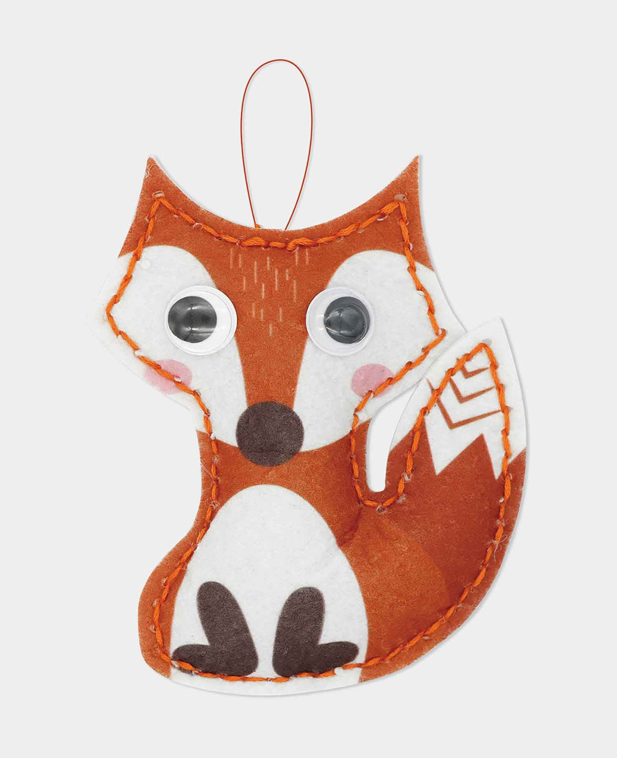 DIY Nähset Fuchs aus Filz, 10 x 12 cm, 1 Set