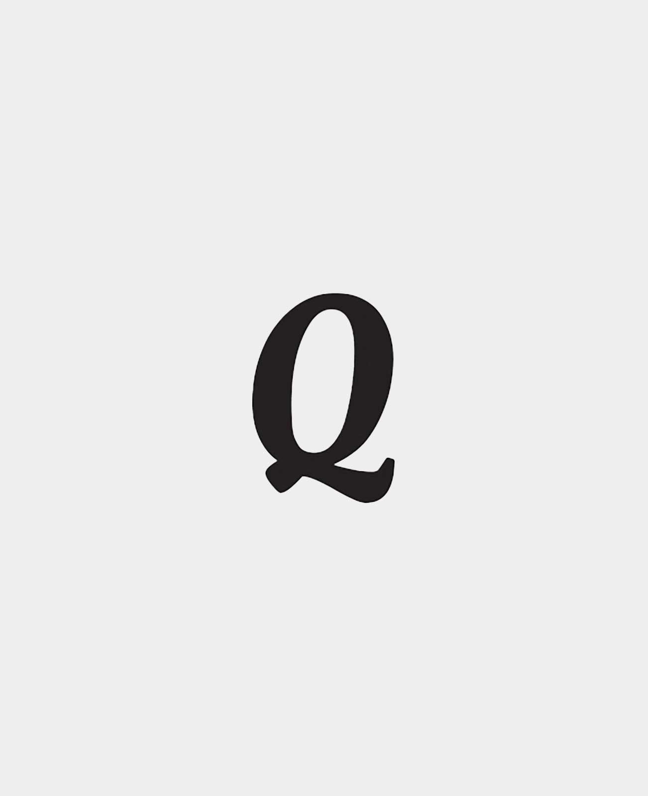 Alphabet du sceau Q