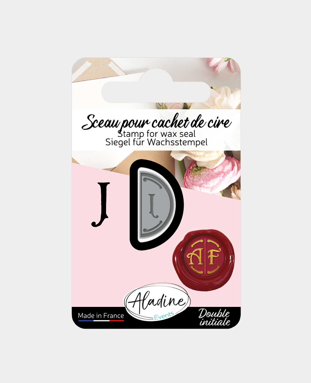 Siegelbuchstabe Doppelinitialen J