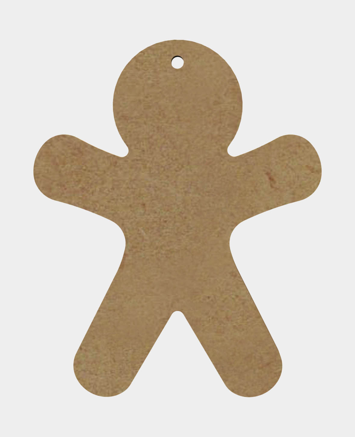 MDF-Deko Lebkuchenmann, 9 x 0.5 x 12 cm, Braun, 1 Stk.