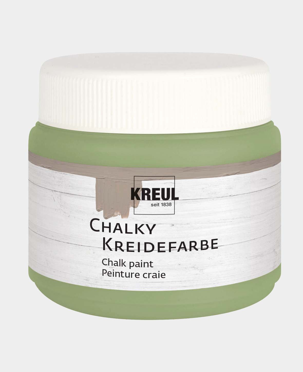 KREUL Chalky Chalk Paint, Velvet Olive, 150 ml