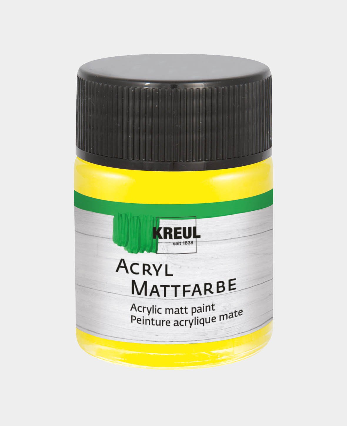 KREUL Acryl Mattfarbe, Gelb, 50 ml