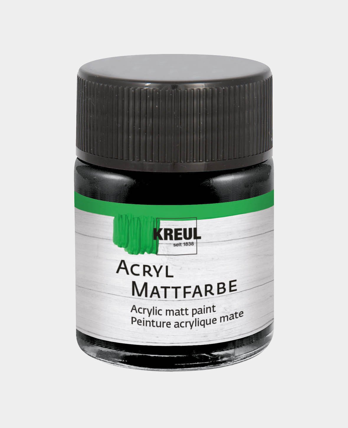 KREUL Acrylic Matte Paint, Black, 50 ml