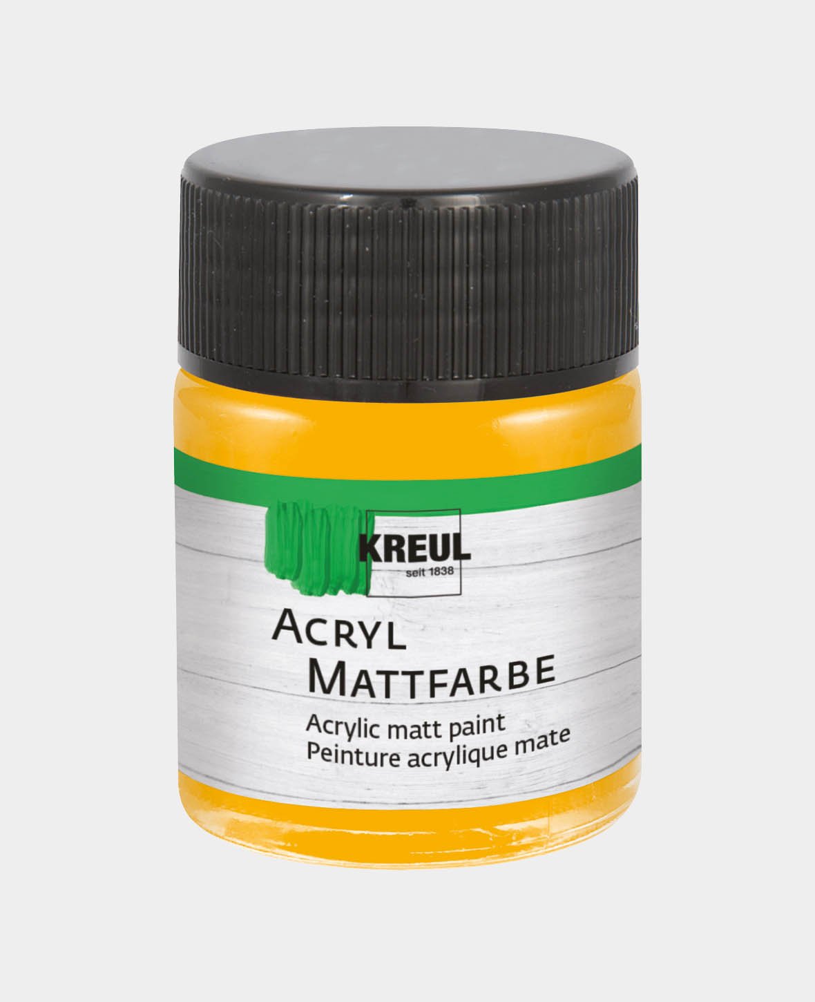 KREUL Acryl Mattfarbe, Goldgelb, 50 ml